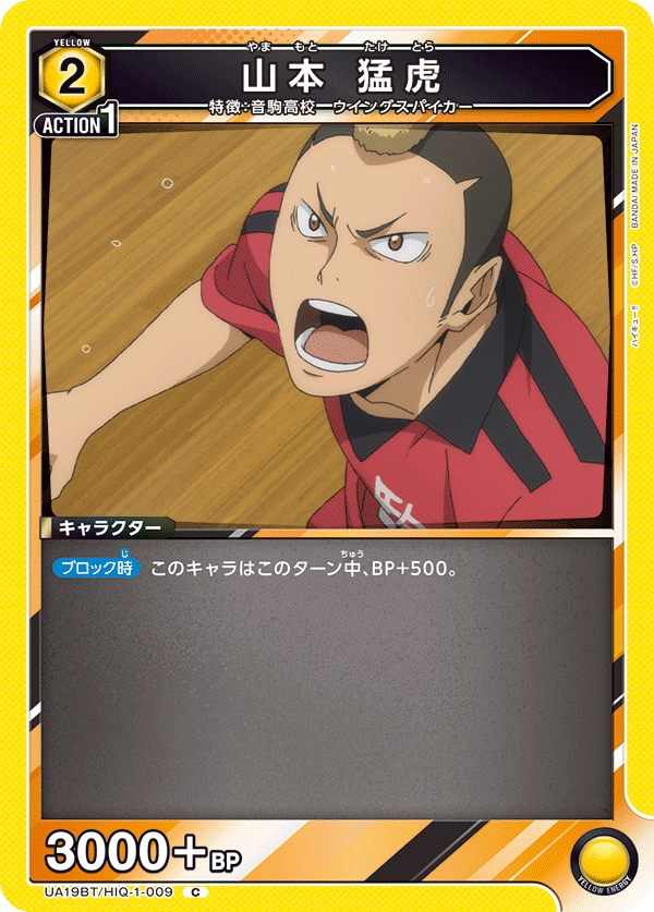 山本 猛虎(C)(UA19BT/HIQ-1-009)