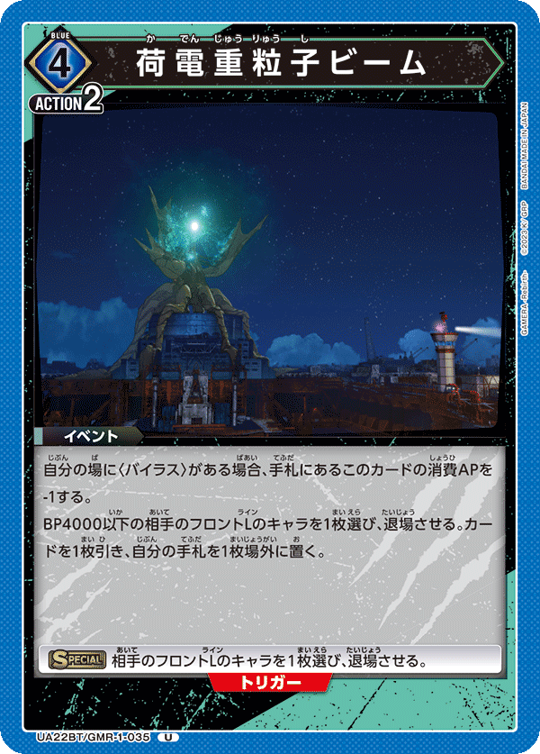 荷電重粒子ビーム(U)(UA22BT/GMR-1-035)