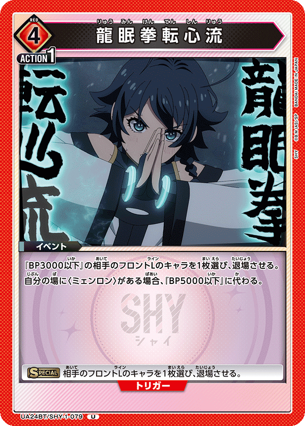 龍眠拳転心流(U)(UA24BT/SHY-1-079)