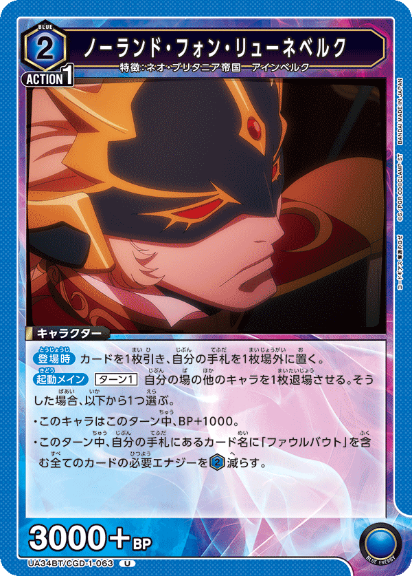 ノーランド・フォン・リューネベルク(U)(UA34BT/CGD-1-063)