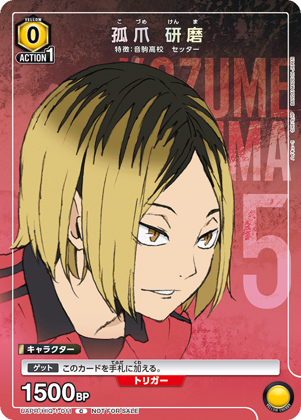 孤爪 研磨(C)(UAPR/HIQ-1-011)